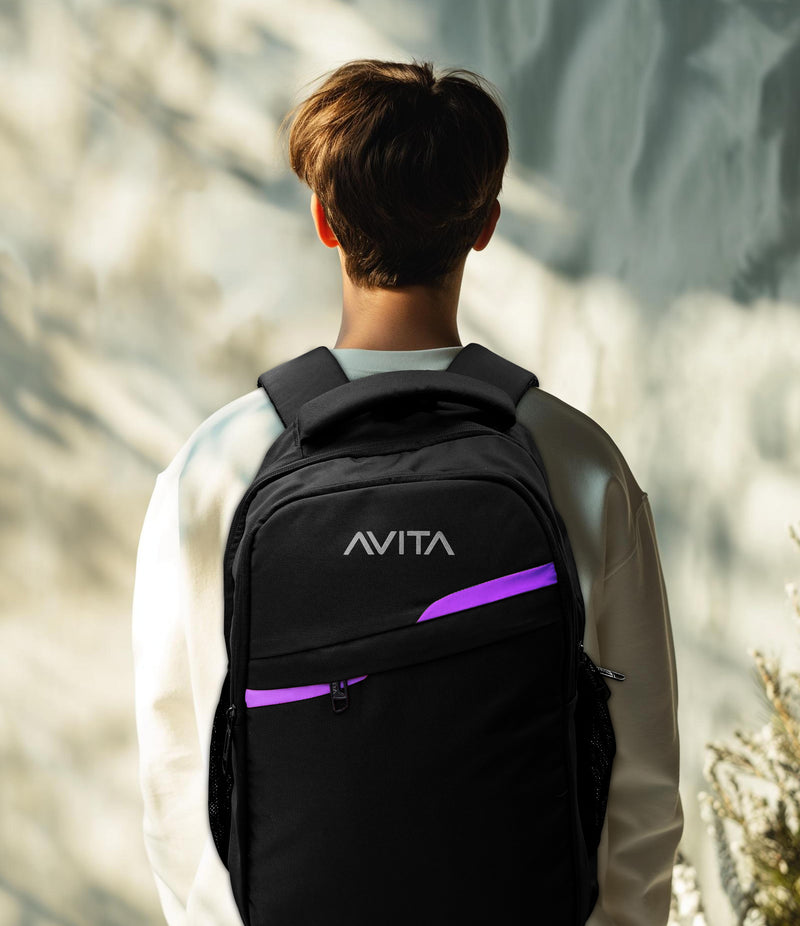 Avita Backpack Laptop Bag  (Black)