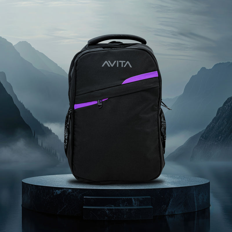 Avita Backpack Laptop Bag  (Black)