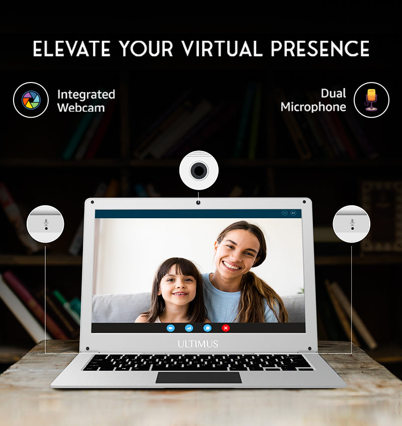 FUTOPIA ULTIMUS PRO Dual Core ~2.8GHz 8 GB DDR4 RAM/256 GB ~512 GB Expendable, 14.1-inch (35.8 cm) HD Display Win 11 Home 1.2 Kg Thin & Black