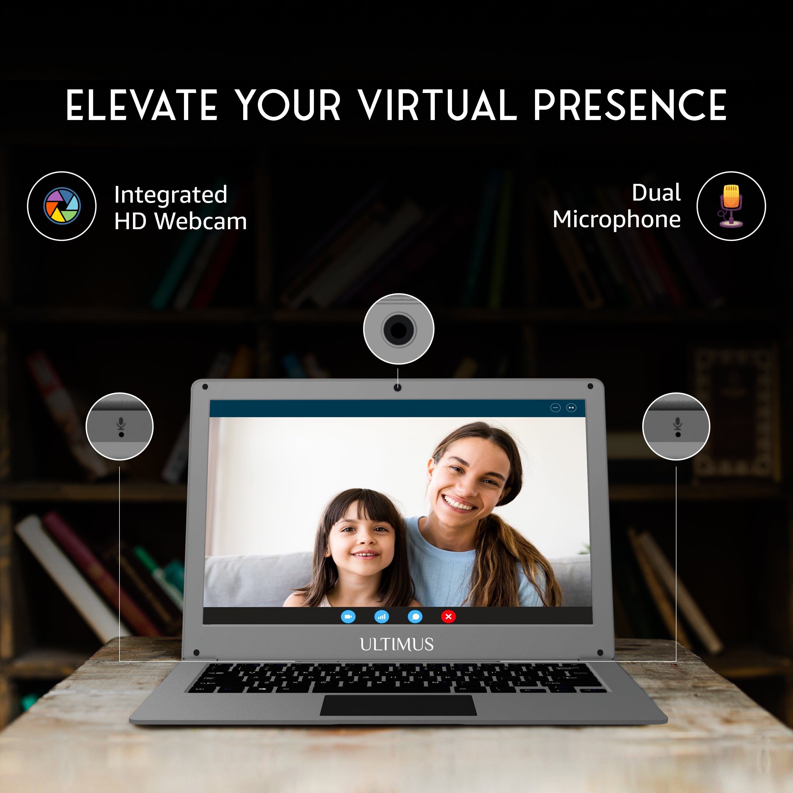 FUTOPIA ULTIMUS PRO Dual Core ~2.8GHz 8 GB DDR4 RAM/256 GB ~512 GB Expendable, 14.1-inch (35.8 cm) HD Display Win 11 Home 1.2 Kg Thin & Light Black