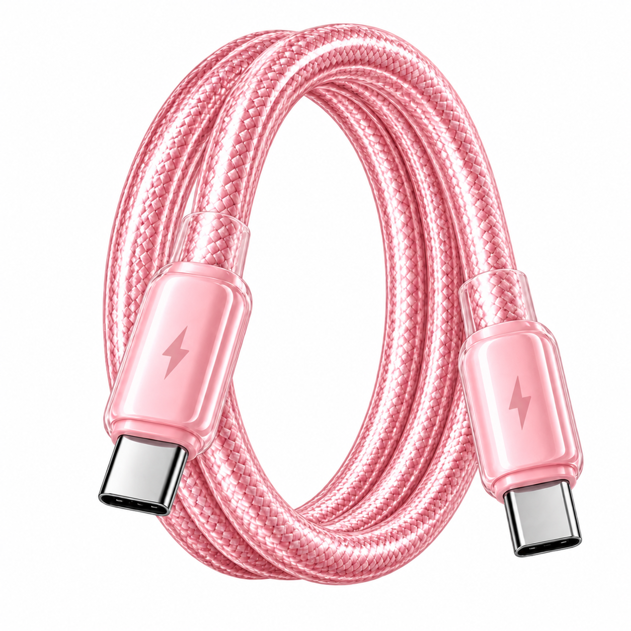 Futopia Titanium Series Low-Temperature Crystal Cable, Type-C to Type-C 100W Fast Charging, Compatible with iPhone 15–17 & Android
