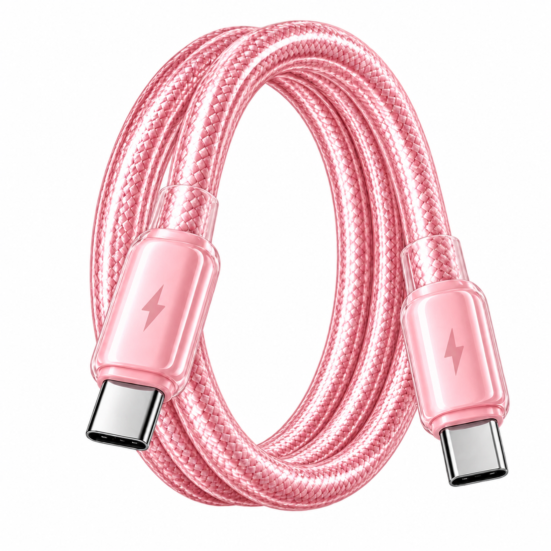 Futopia Titanium Series Low-Temperature Crystal Cable, Type-C to Type-C 100W Fast Charging, Compatible with iPhone 15–17 & Android