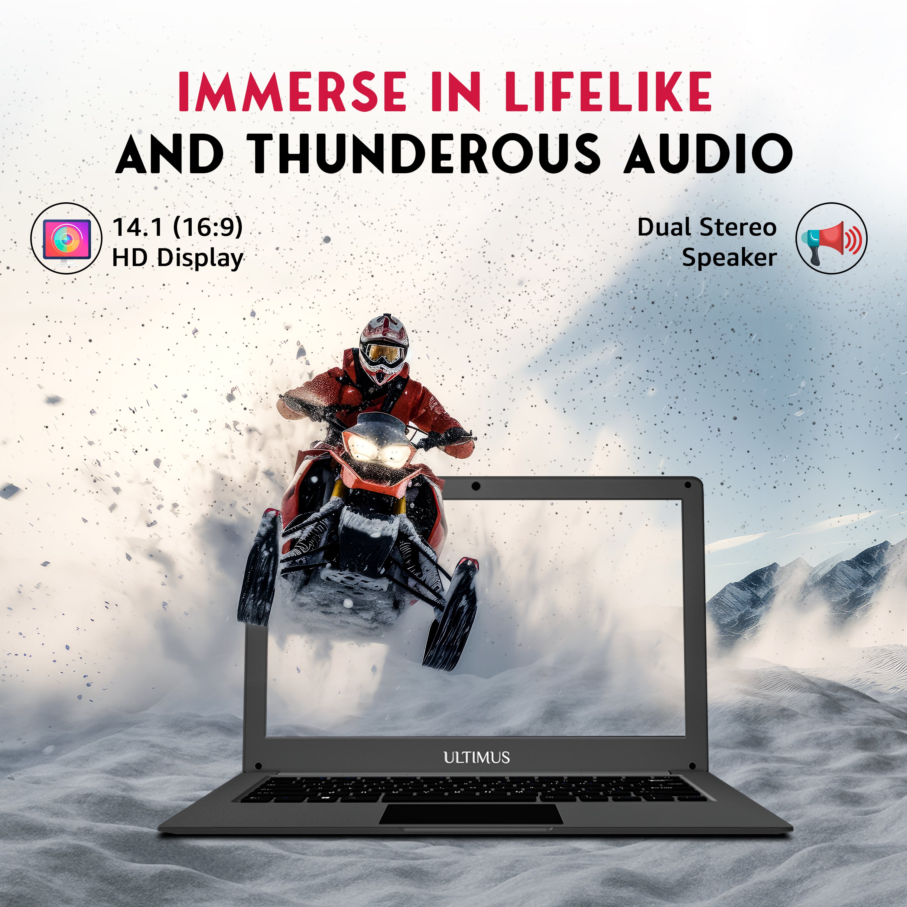 FUTOPIA ULTIMUS PRO Dual Core ~2.8GHz 8 GB DDR4 RAM/256 GB ~512 GB Expendable, 14.1-inch (35.8 cm) HD Display Win 11 Home 1.2 Kg Thin & Light Black