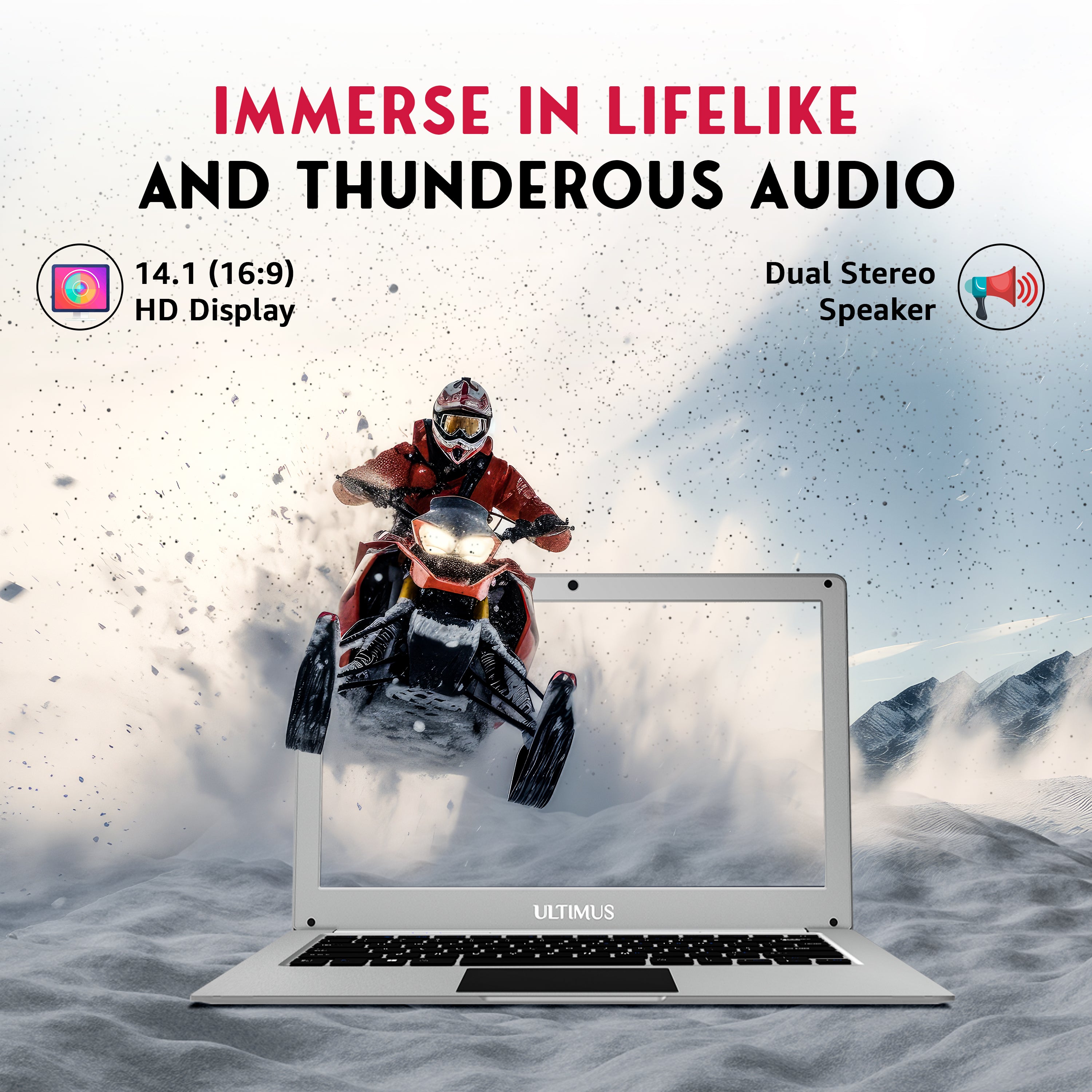 FUTOPIA ULTIMUS PRO Dual Core ~2.8GHz 8 GB DDR4 RAM/256 GB ~512 GB Expendable, 14.1-inch (35.8 cm) HD Display Win 11 Home 1.2 Kg Thin & Silver