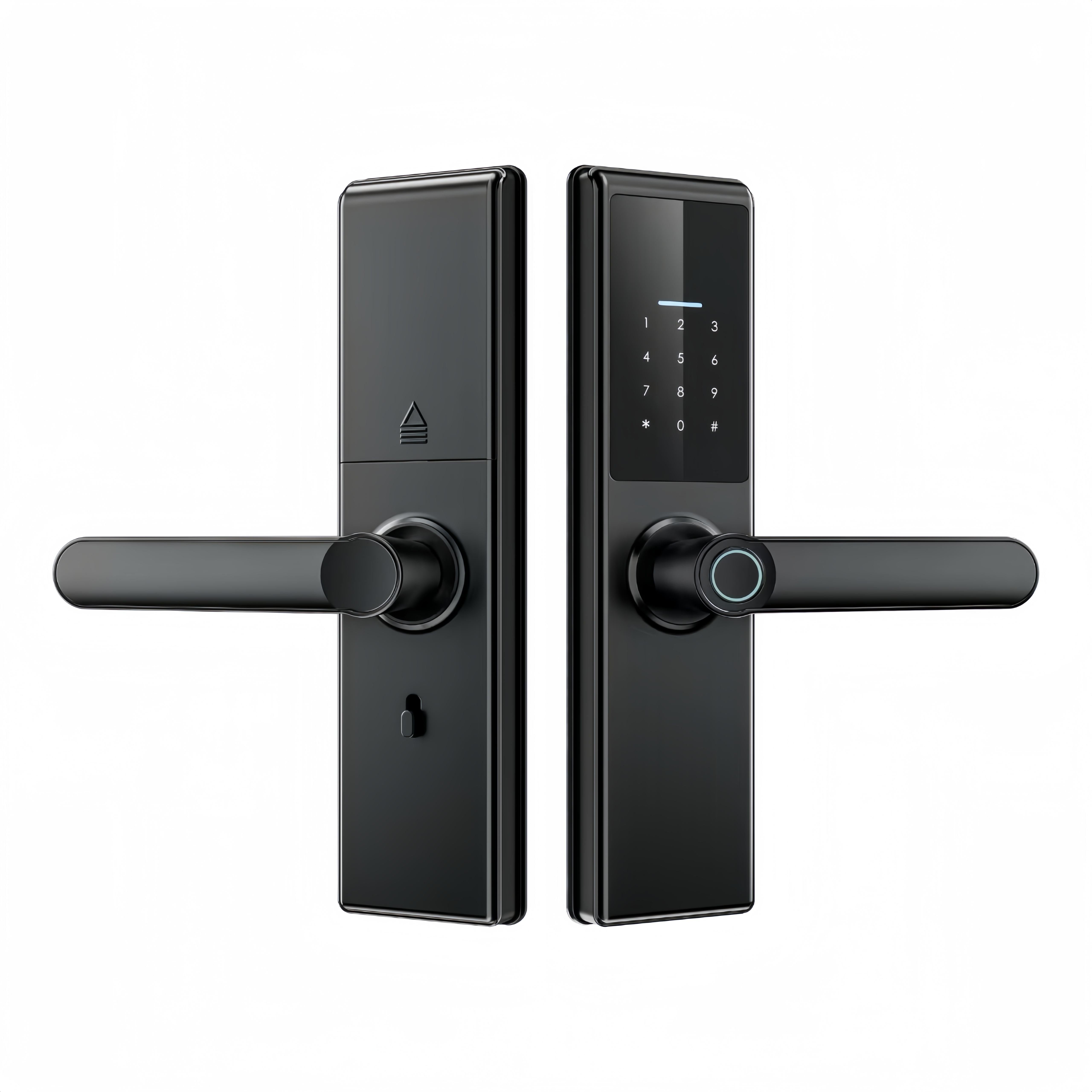 Futopia Fingerprint Smart Door Lock | App, Password, Card & Key Unlock | Aluminum Alloy Body | Tuya/TT Lock App | for 38–55mm Doors