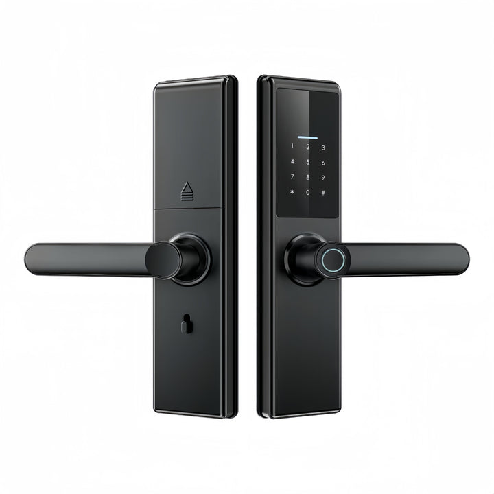 Futopia Fingerprint Smart Door Lock | App, Password, Card & Key Unlock | Aluminum Alloy Body | Tuya/TT Lock App | for 38–55mm Doors