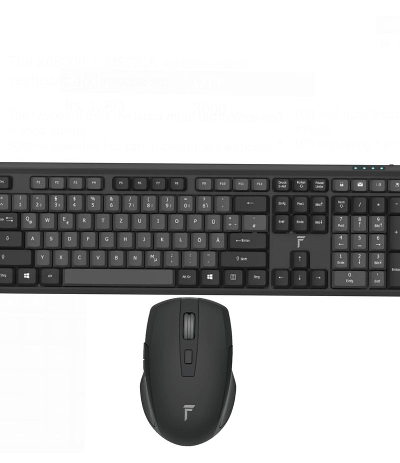 KB6002 + MS2102 wireless silent keyboard and mouse set | Key cap colour spelling process