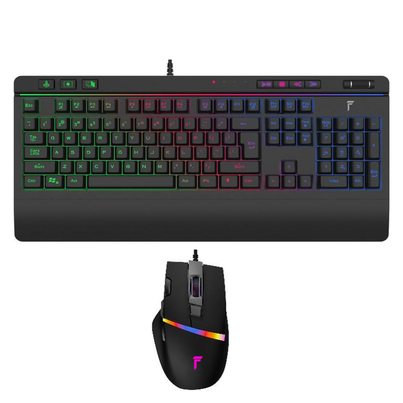 KB8037 + MS3106 game film keyboard and mouse set | Knob roller, powerful function