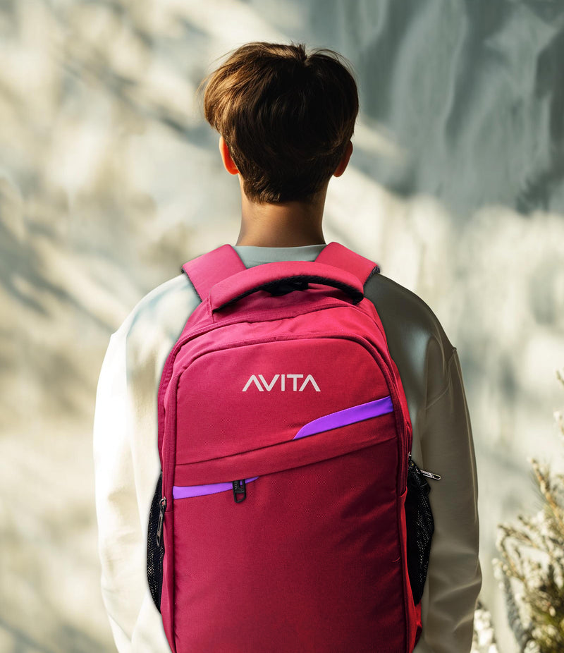 Avita Backpack Laptop Bag  (Maroon)