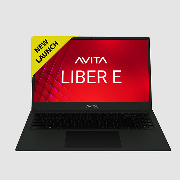 AVITA Liber E 12th Gen Intel core i3 Upto 4.40 GHz 8GB RAM 512GB SSD Expandable Upto 2TB 10 MB Smart Cache Intel® UHD Graphics 15.6 FHD IPS Display Windows 11 Home Thin & Light Black 1.84 Kg