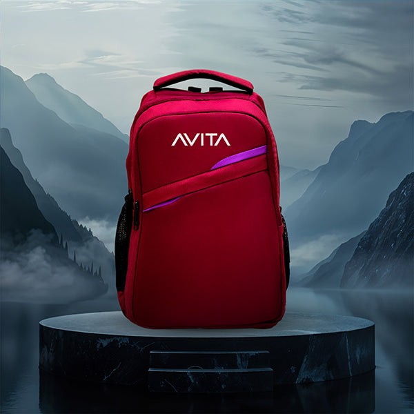 Avita Backpack Laptop Bag  (Maroon)