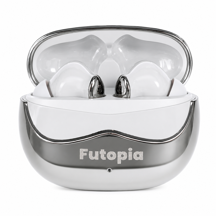 Futopia Wireless Earpods with Charging Case | Bluetooth 5.4 Earbuds, HD Sound, Deep Bass, Type-C Fast Charging & 4-5H Playtime