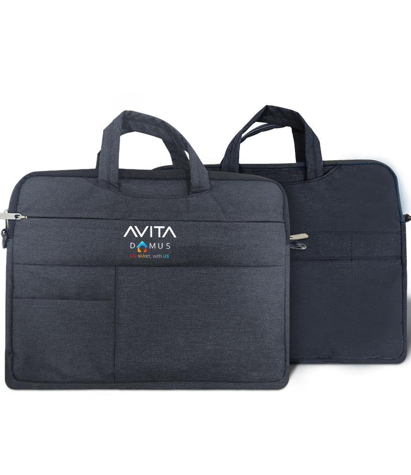 AvitaDomus Executive Sleeve with Padded Laptop  Bag  (Dark Grey)