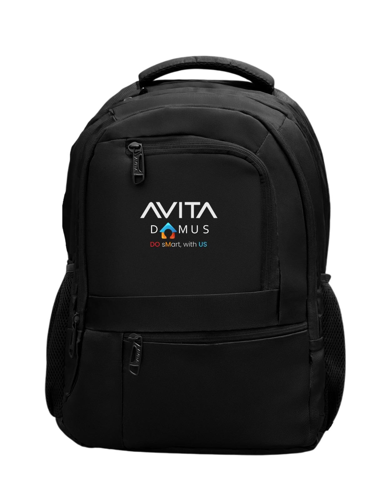 AvitaDomus USB Laptop Bag  (Black)