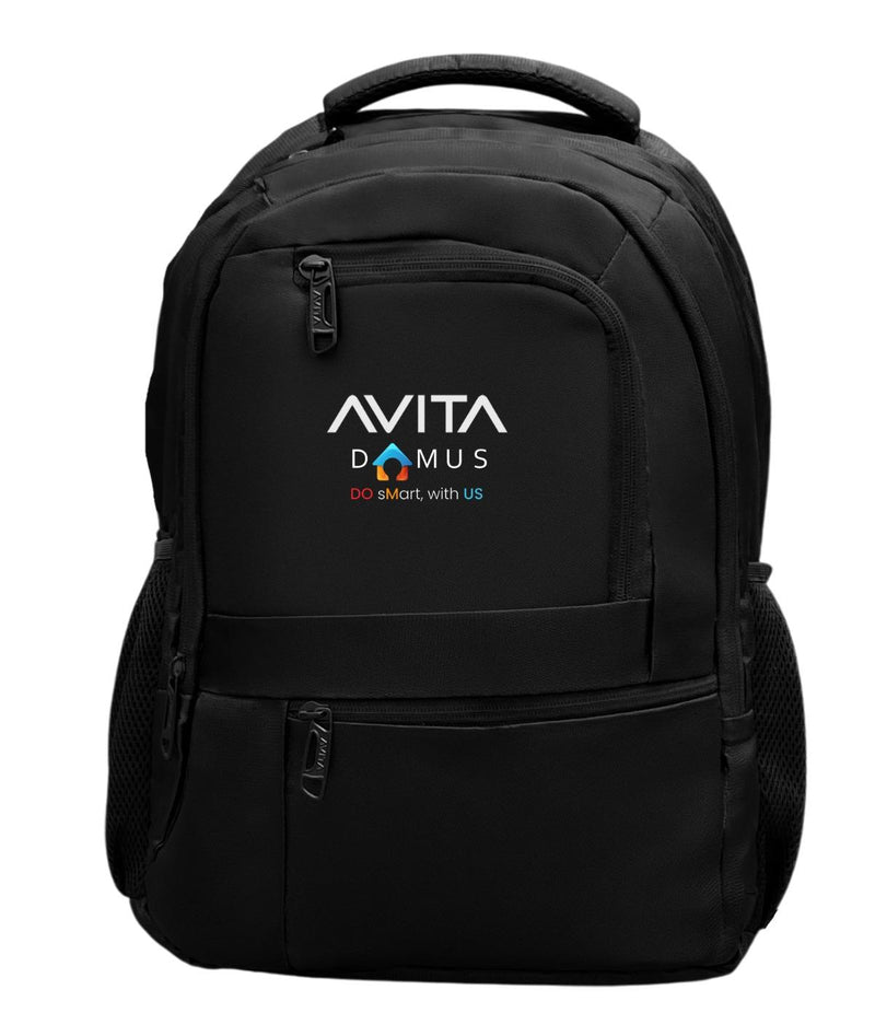 AvitaDomus USB Laptop Bag  (Black)