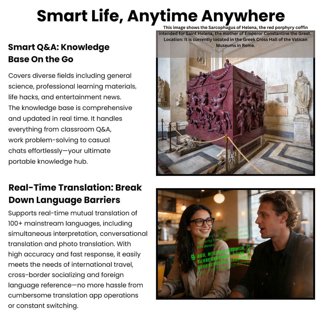 Novita Smart AI Polarised Glasses 8MP Sony Camera Video Recording, Charging Case (Black)