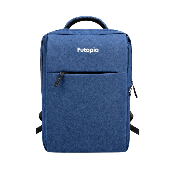 Futopia Premium 15.6-Inch Expandable Laptop Backpack – Water-Resistant Polyester Business Travel Bag with Wet/Dry Compartment & 2 Front Zipper Pockets