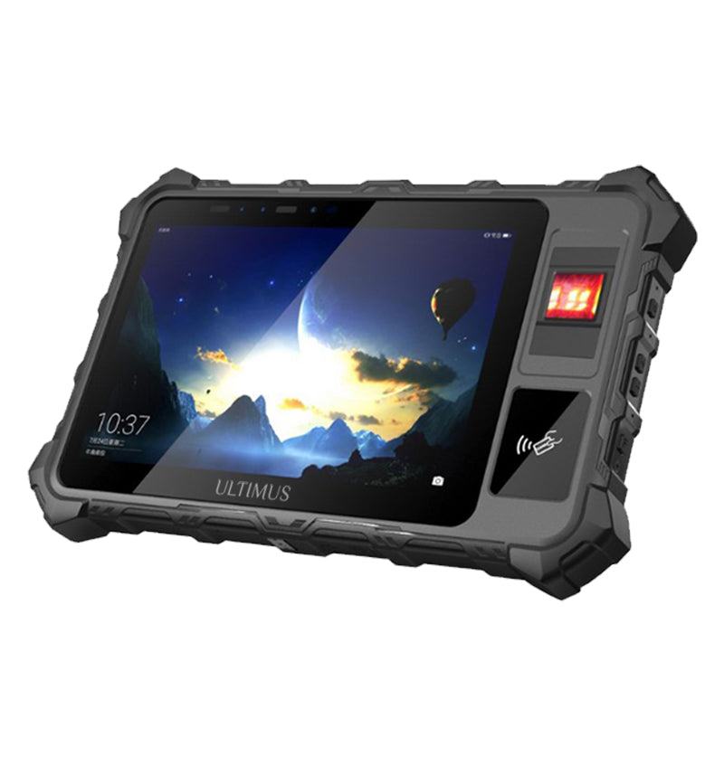 Ultimus 8″ Rugged IP66 Tablet With Android 13 GMS/ Linux OS, Iris Recognition, MT6762 Octa Core 2GHz, ID Card, NFC/RIFD, Fingerprint/ Face ID, 2D Scanner, Active Pen, 2D Scanner, Long-Term Support & OTA, Turnkey Solution