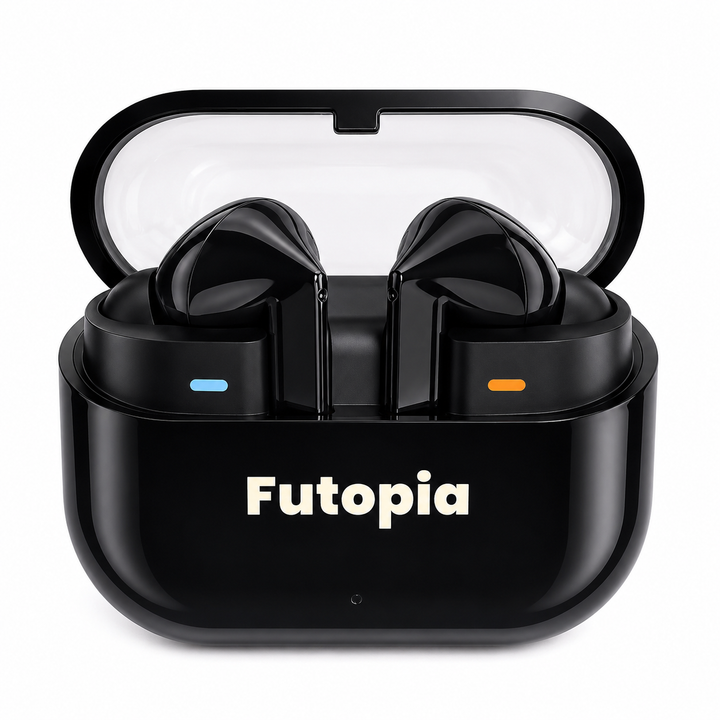 Futopia Wireless Earpods with Magnetic On/Off | Bluetooth 5.4 Earbuds, 13mm Drivers, Type-C Fast Charging, HD Sound & 4-5H Playtime (FGTWSBUDS3PRO)