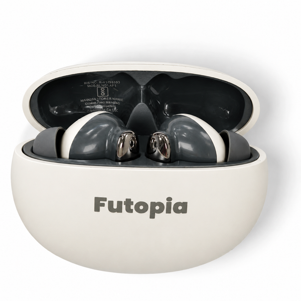 Futopia Wireless Bluetooth Earbuds v5.4 with Charging Case | 10mm HD Sound Drivers | Type-C Fast Charging | 4-5H Playtime | 10-15M Range | Lightweight In-Ear Headphones