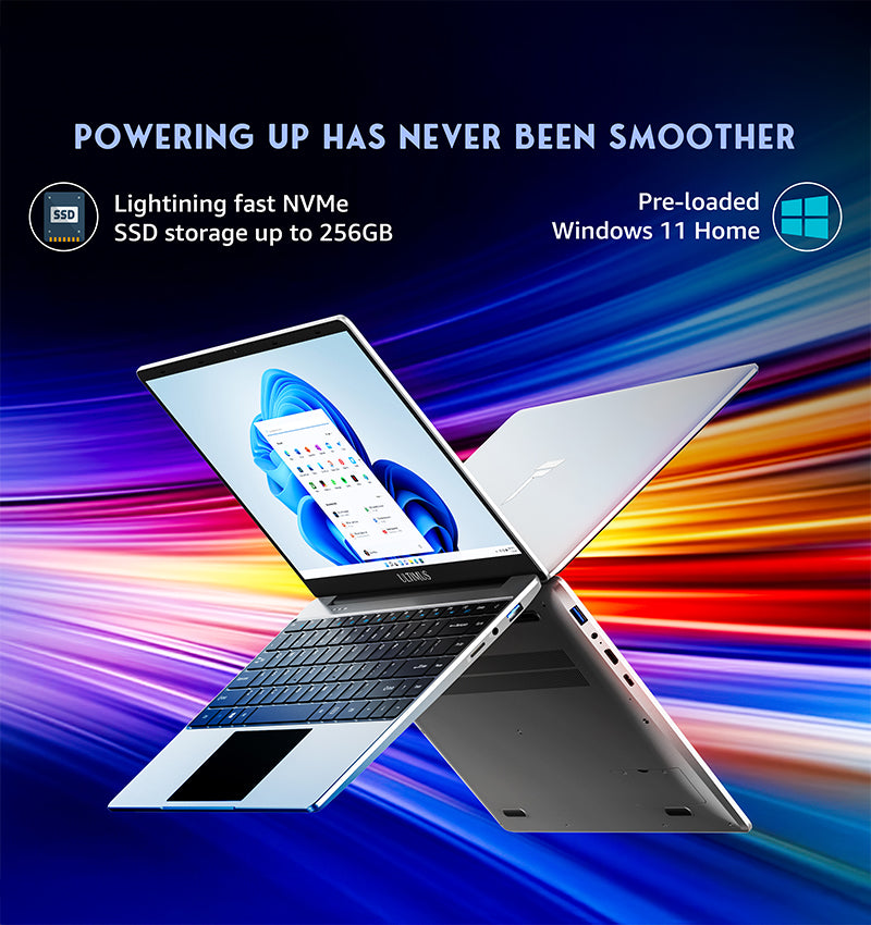 Ultimus Pro Nxt 12thGen Intel i3-N100~3.4 GHz, 8GB RAM 256GB SSD, 1TB expandable Windows 11 Home 1.38Kg Silver