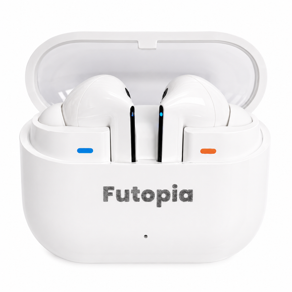 Futopia Wireless Earpods with Magnetic On/Off | Bluetooth 5.4 Earbuds, 13mm Drivers, Type-C Fast Charging, HD Sound & 4-5H Playtime (FGTWSBUDS3PRO)